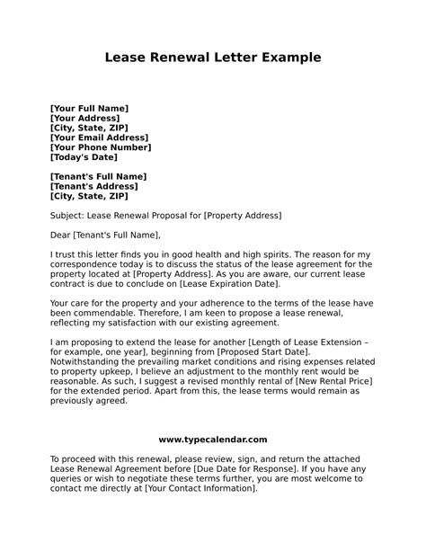 sample lease renewal letter|cute lease renewal letters.